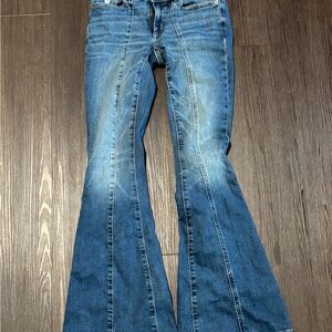 Women's Blue Flared Jeans